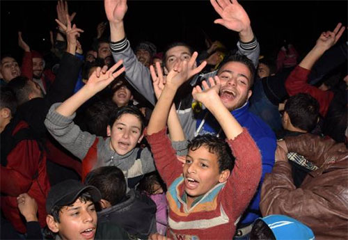 Alepo festeja su liberación del yugo terrorista